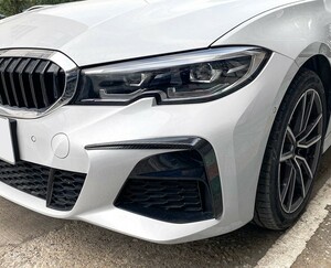 スポーティ全開♪ BMW カーボン ルック バンパー ダクト ガーニッシュ G21 318i 320d 320i 330e 330i M340i Mスポーツ ツーリング