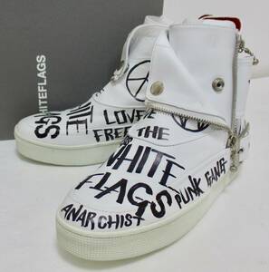  regular price 72000 jpy new goods white flag sPhilip_Rockstar Hand Painted 44 WF-007SHP WHITE FLAGS 6021