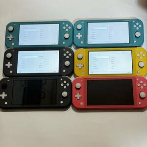 【中古・ジャンク品】　Nintendo Switch lite 任天堂スイッチライト　ニンテンドー　本体のみ　6台まとめ売り　在庫処分