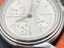 【★32-5019】■中古■ORIS オリス 7415 クロノグラフ 自動巻き 裏スケ レザーベルト メンズ 腕時計 （9023）_画像10