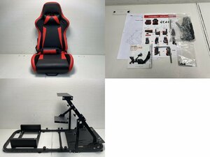 【★35-2197】■中古■PlaySeat プレイシート レーシングコックピット レーシングシミュレータースタンド 現状販売 説明書付属（5602）