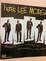 ペラジャケ LEE MORGAN リー・モーガン / HERE'S LEE MORGAN RANK-5061 深溝 WHYTON KELLY CLIFF JORDAN_画像5