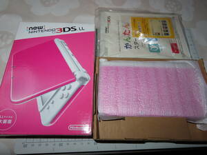 レターパック可 Newニンテンドー3DS LL ピンク×ホワイト/任天堂　箱説付き　美品