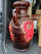 西ドイツ製 ヴィンテージ 50ｃｍ以上 陶器の花瓶 花器 一輪挿し ミッドセンチュリー期 フラワーベース アンティーク_画像6