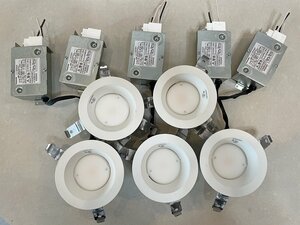 【大阪】Panasonic LED照明器具 5個 調光不可/ダウンライト LEDユニット交換形/LGB73302LE1/2019年/通電済/モデルルーム設置品【RN0529-2】