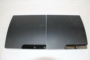 035 s7420 PS3 プレステ3 本体のみ CECH-2500A/3000A ジェットブラック 2台セット 動作未確認 ジャンク品