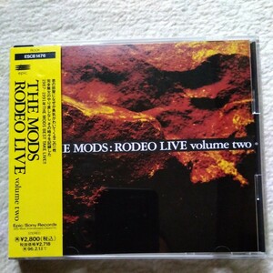 THE MODS RODEO LIVE volume two LIVE CD ESCB1476 ザモッズ