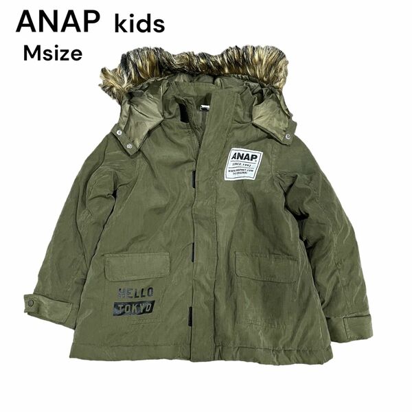 【ANAP kids】モッズコート アウター Mカーキ