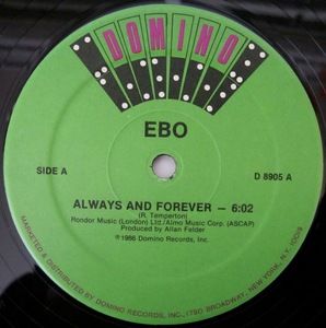 EBO - ALWAYS AND FOREVER / FOR THE FIRST TIME US盤12インチ (SOUL 12)