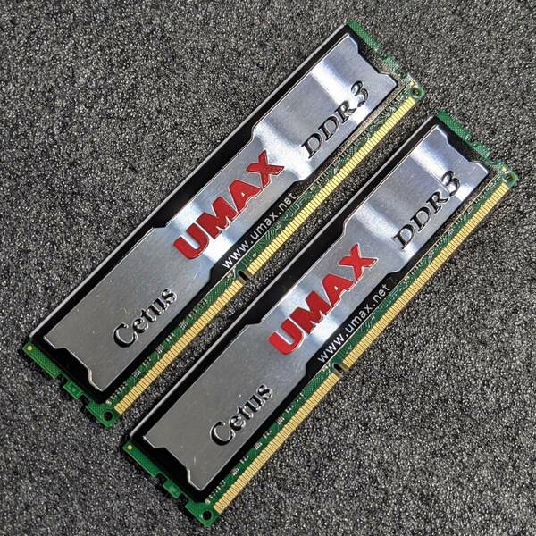 【中古】DDR3メモリ 16GB(8GB2枚組) UMAX Cetus DCDDR3-16GB-1333 [DDR3-1333 PC3-10600]