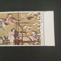 ★切手趣味週間。(1977年)。昭和52年。美品。「機織図」。趣味週間。記念切手。昭和切手。切手。_画像3