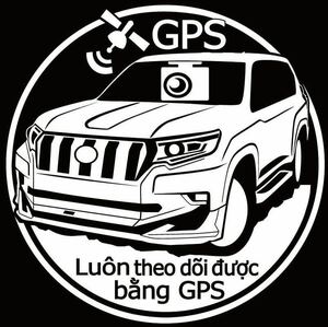 車種やカラー変更可　外国人窃盗団対策　ベトナム語　盗難防止ステッカー　GPS追跡車両　トヨタ　ランドクルーザー　150系　プラド