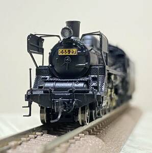 ワールド工芸 特別企画品 国鉄 C55 27号機 蒸気機関車 塗装済完成品 リニューアル品 流改