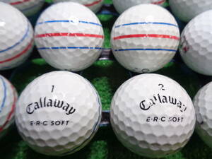 [CW577] キャロウェイ イーアールシーソフト Callaway ERC SOFT 三本線 20球 ロストボール【中古】