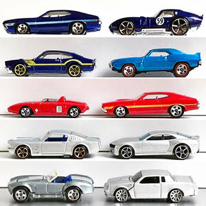 1/64 ホットウィール #9 フォード グラントリノ マスタング コブラ Hot Wheels Ford Gran Torino Mustang Shelby Cobra etc. 10台セット