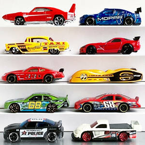 1/64 ホットウィール #12 チャージャー デイトナ ムーンアイズ グラウンドFX Hot Wheels Charger Daytona Mooneyes etc. 10台セット