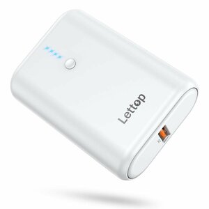 モバイルバッテリー iPhone 軽量 10000mAh 大容量 20W QC3.0搭載 USB-A+Type-C入出力ポート パススルー機能搭載 二台同時充電 iPhone/Andro