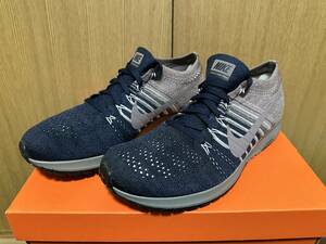 送料無料 正規 NikeLab Flyknit Streak 28.5cm ナイキラボ フライニット ストリーク nike ナイキ ランニング navy grey 904711-400