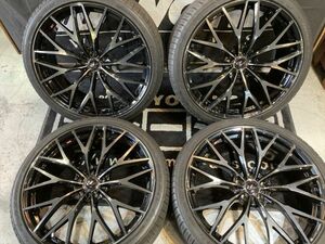 ◆決算SALE!! 1000円～ ウェッズ レオニスMX 21×8.5J+38 114.3/5H FK510 245/35R21 溝あり!! アルファード/ヴェルファイア/ハリアー他