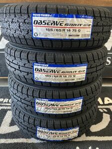 【送料無料】日本製4本SET 【23年製造】TOYOガリットGIZ 155/65R14(155/65-14) スタッドレス 冬 軽自動車 デイズ フレアワゴン AZワゴン