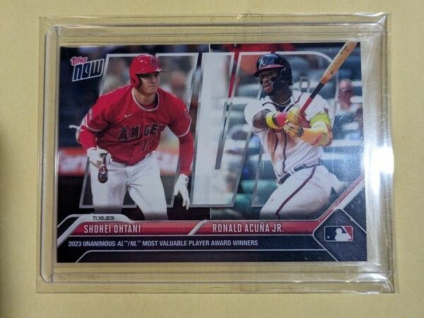 2023 Topps Now 大谷翔平　MVP受賞記念カード　OS18 大谷翔平/RONALD ACUNA JR.　1枚