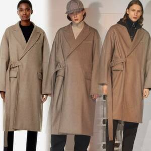 MAISON KITSUNE mezzo n fox LAP coat *ta ticket low coat * tailored color * oversize * wool Blend * unisex 