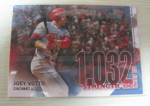 2023 TOPPS JAPAN EDITION BASEBALL 【JOEY VOTTO】 STRENGTH NUMBERS CINCINNATI REDS BASEBALL JAPAN SS-9 インサートカード