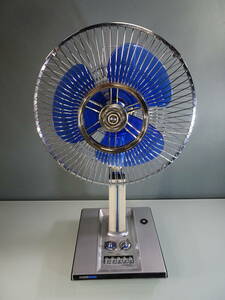 GENERAL/ゼネラル　扇風機　EF-618　青羽根　羽幅３０ｃｍ　３枚羽根　昭和レトロ家電　中古