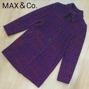 MAX＆Co. マックスアンドコー コート パープル size36 定価40,000円 クリーニング済み