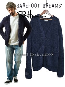 BAREFOOT DREAMS for RHC Ron Herman ベアフットドリームズ ロンハーマン 別注 コラボ RHC刺繍ロゴ入り カーディガン