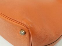 ●エルメス HERMES ピコタン ハンドバッグ レザー オレンジ G刻印 [Jコレ] 534M_画像3