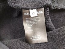 ●バレンシアガ BALENCIAGA バックロゴパーカー ブラック 男女兼用 XSサイズ TS49 578135[Jコレ]TA 66_画像9