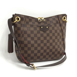 【中古】LOUIS VUITTON サウスバンク ショルダーバッグ ダミエ エベヌ N42230