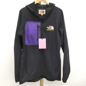 【中古】GUCCI × THE NORTH FACE パーカー コラボ ポリエステル ブラック 表記サイズM 663909