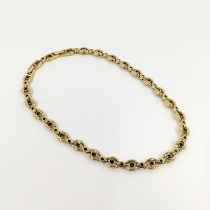 【中古】NINA RICCI ネックレス ラインストーン メッキ ゴールド