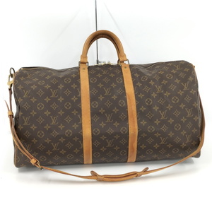 【中古】LOUIS VUITTON 2WAY ボストンバッグ キーポル バンドリエール55 モノグラム M41414