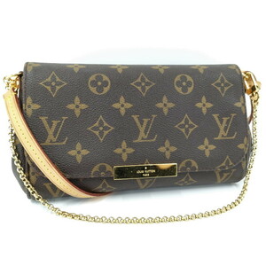 【中古】LOUIS VUITTON フェイボリット PM 2WAY チェーン ショルダーバッグ アクセサリーポーチ モノグラム M40717