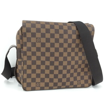 【中古】LOUIS VUITTON ナヴィグリオ ショルダーバッグ ダミエ エベヌ N45255_画像1