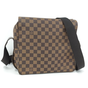 【中古】LOUIS VUITTON ナヴィグリオ ショルダーバッグ ダミエ エベヌ N45255