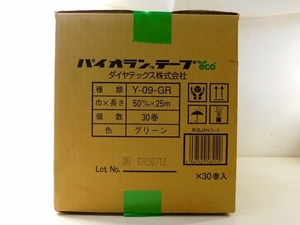 A★新品★箱★パイオランクロス粘着テープ ECO Y-09-GR 50㎜X25m グリーン ダイヤテックス★1箱30巻入★質屋リサイクルマート宇部店★