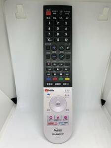 SHARP TVリモコン　４TC50CL1　CL1シリーズ純正　GB354SA　動確済