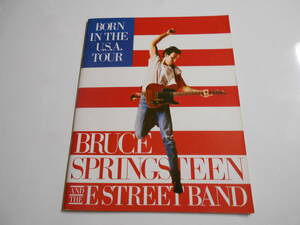 パンフレット プログラム 1985年85 ブルース・スプリングスティーン BORN IN THE U.S.A. TOUR japan program book Bruce Frederick
