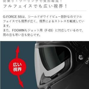 在庫有当日発送 WINSウインズ G-FORCE SS MONSTER Type-C インナーバイザー付き フルフェイス ヘルメット ブラック×レッド XLサイズの画像10