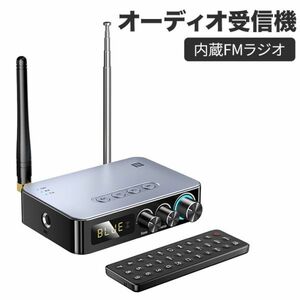 Bluetooth 5.1 オーディオ受信機 オーディオアダプタテレビ用 Bluetooth トランスミッター 3Dサラウンドサウンド音楽 NFC機能 内蔵FMラジオ