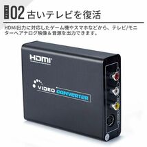 進化版HDMI to 3RCA AV/S-Video HDMI to コンポジット/S端子 変換器 Composite hdmi変換 ビデオ変換器 デジタル アナログ_画像7