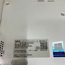 U108 NEC VersaPro VG-4 PC-VKL23GV76454 Core i3 7020U メモリ　4GB バッテリー無し　ジャンク_画像7