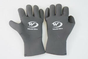 World Dive ダイビング ウィンターグローブ 3.5mm Mサイズ 裏起毛［Glove-230509KK2］