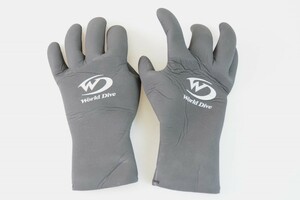 World Dive ダイビング ウィンターグローブ 3.5mm Mサイズ 裏起毛［Glove-231031MM］