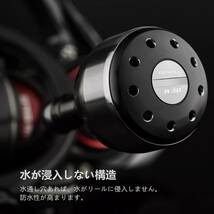 ガンメタルブラック 30mm ゴメクサス A30 リールハンドルノブ ダイワ (Daiwa) タイプ S シマノ (Shimano_画像3