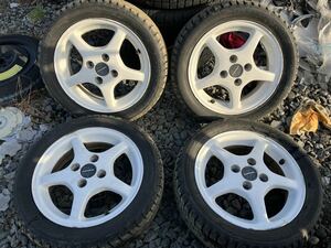 ENKEI WORKS ワークス SUZUKI スズキ 純正オプション 14インチ 4.5JOFF+45 PCD100 4H ハブ径54mm 165/55R14 4本